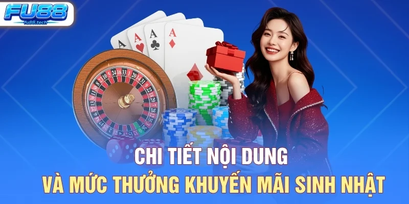 Chi tiết nội dung và mức thưởng khuyến mãi sinh nhật
